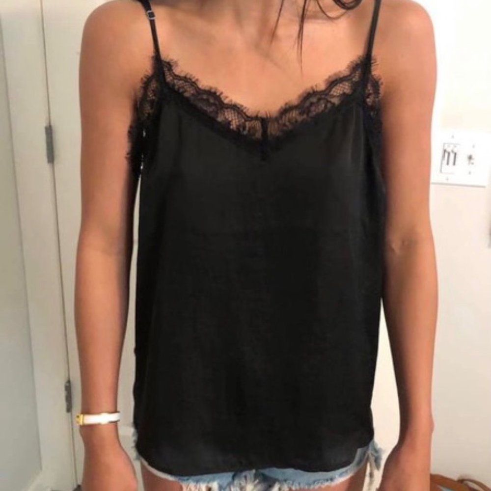 black lace tank top